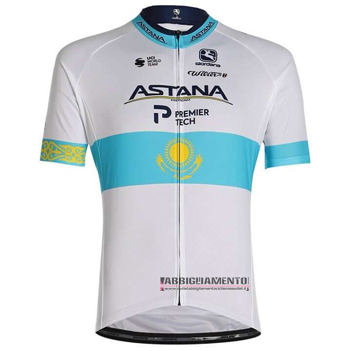 Abbigliamento Astana Campione Kazako 2020 Manica Corta e Pantaloncino Con Bretelle - Clicca l'immagine per chiudere